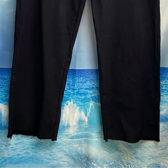 Frank & Eileen Kinsale Performance Cotton Linen Crop Pants Size: 10 Black - Picture 6 of 15